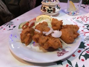 cauliflower pakora alishan Indian restaurant Glasgow review