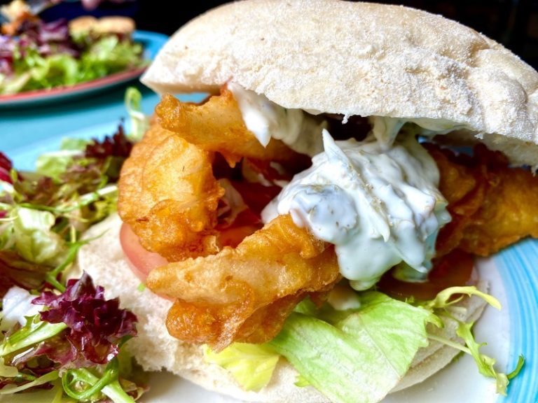 the boathouse rouken glen fish finger sandwich