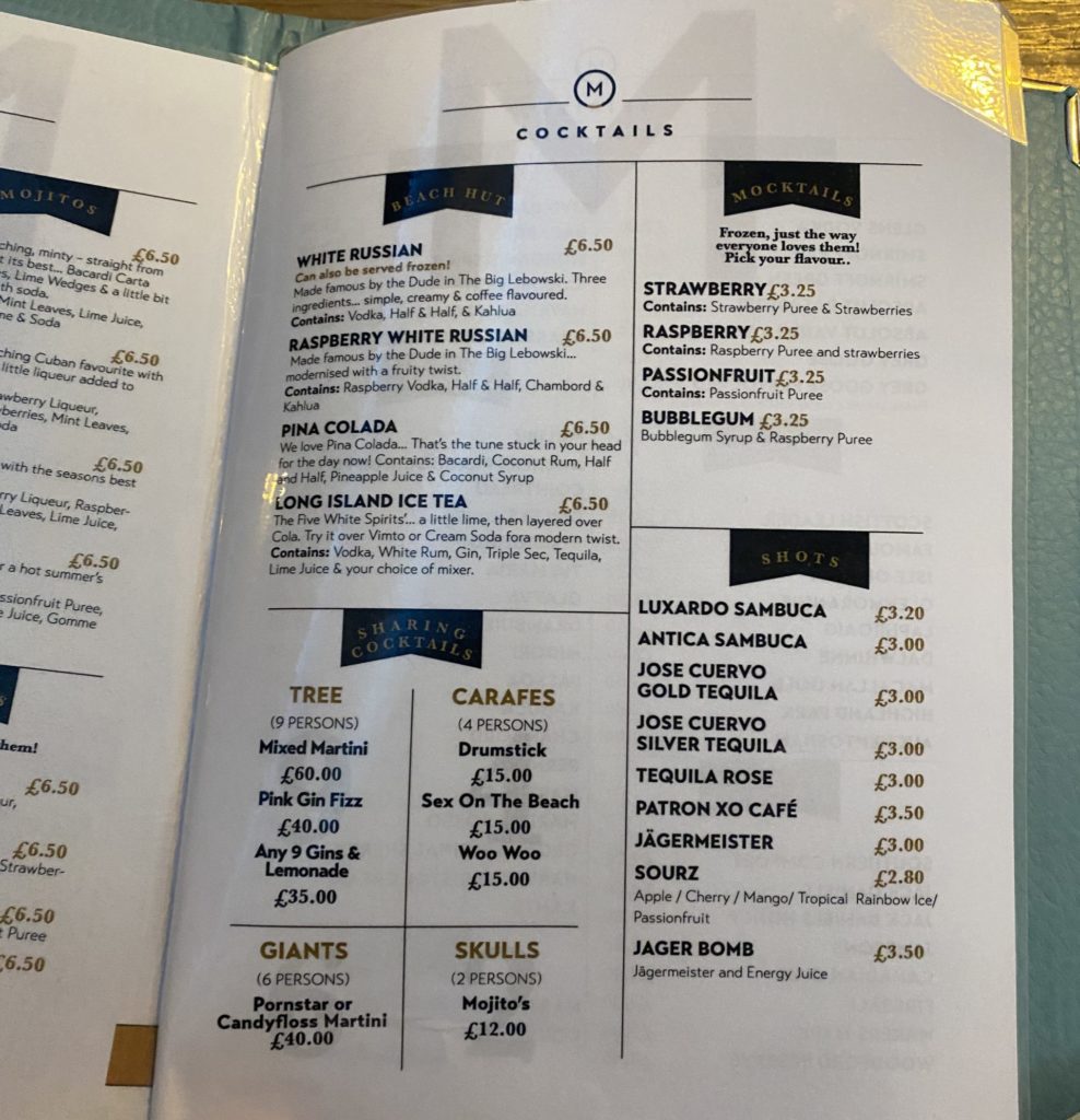 maggies bar and kitchen kilmarnock drinks menu