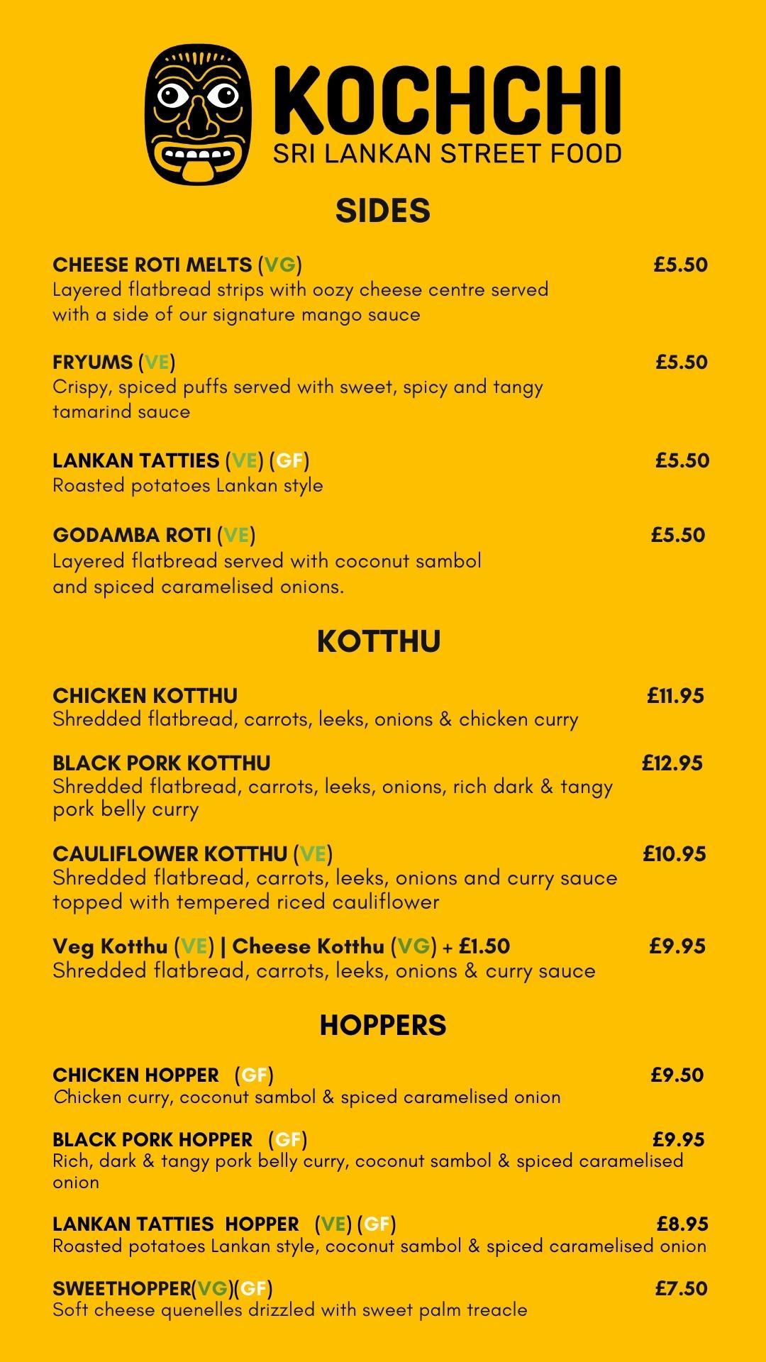 kochichi menu edinburgh