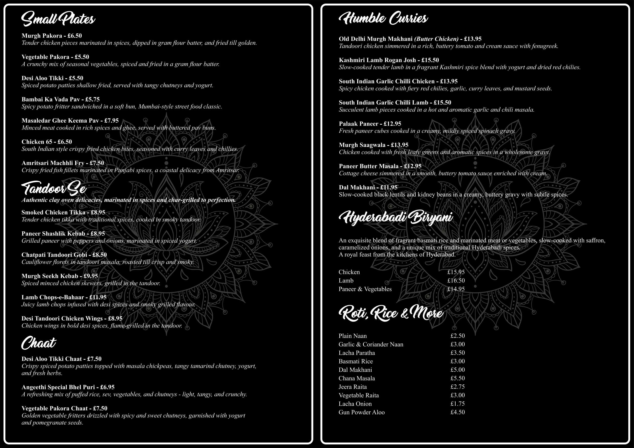 menu Angeethi By Sagar Massey