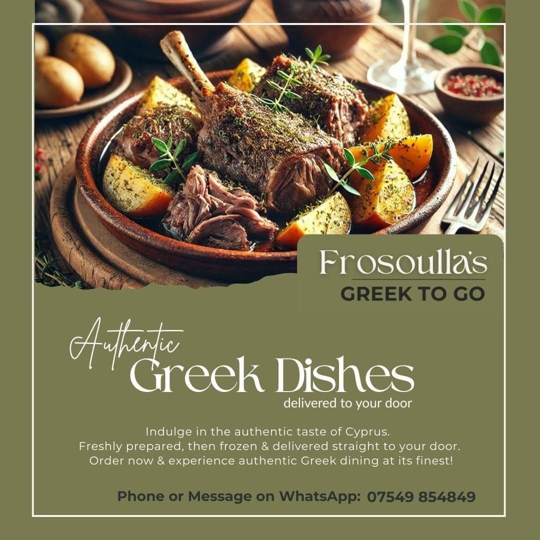 Frosoulla's Greek to go menu