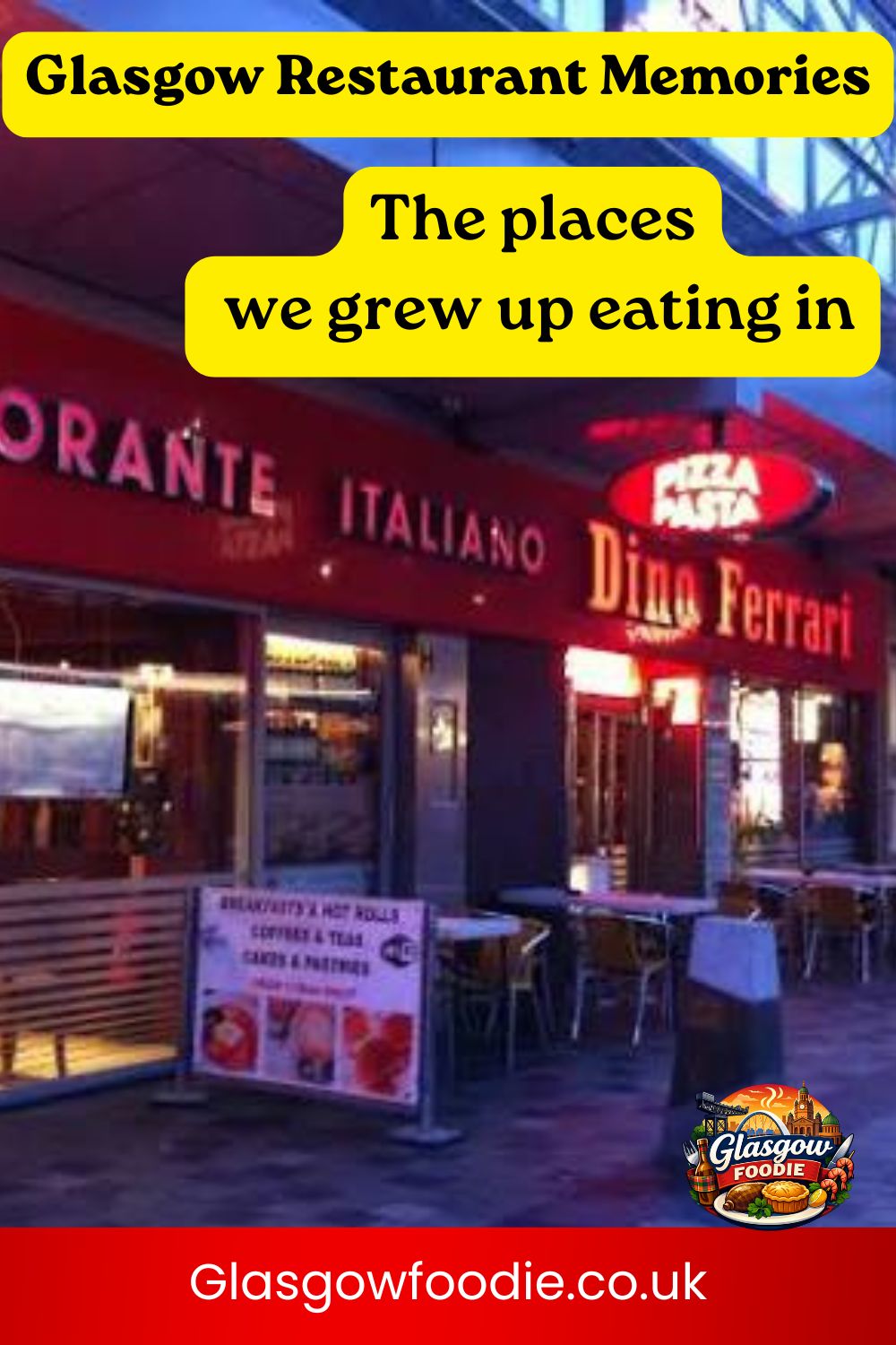 Vintage Glasgow restaurant memories including Rogano, Khublai Khans, Dinos and classic pubs